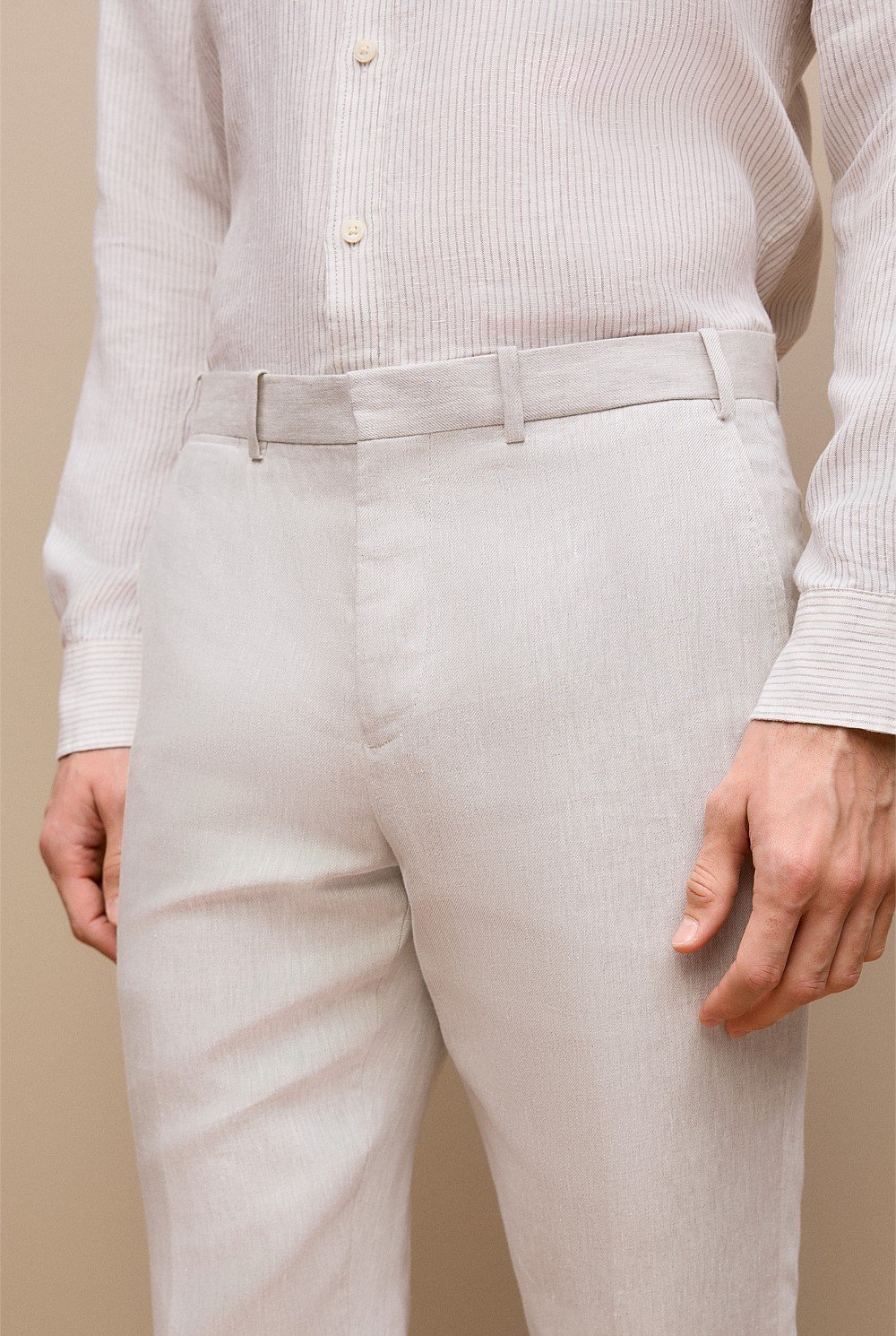 Linen Twill Tailored Pant