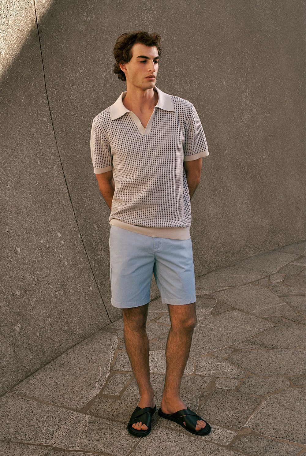 Stretch Cotton Twill Chino Short