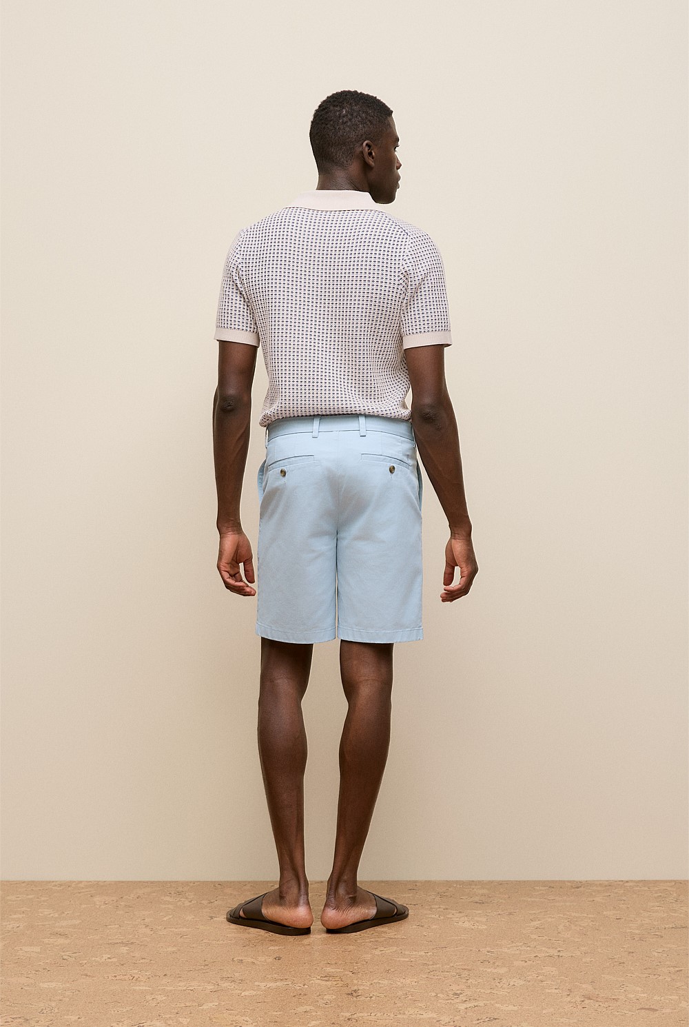 Stretch Cotton Twill Chino Short