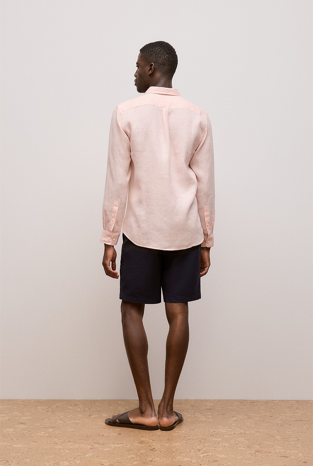 Regular Fit Linen Classic Long Sleeve Shirt