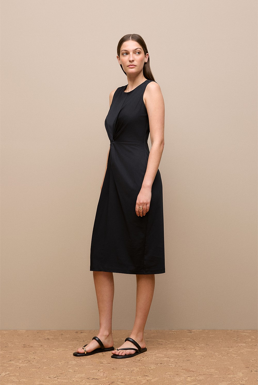 Cotton Twist Front Dress