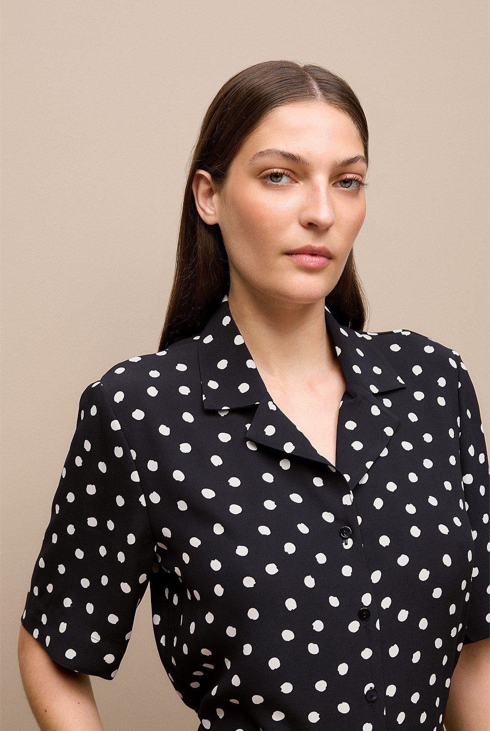 Spot Camp Collar Shirt