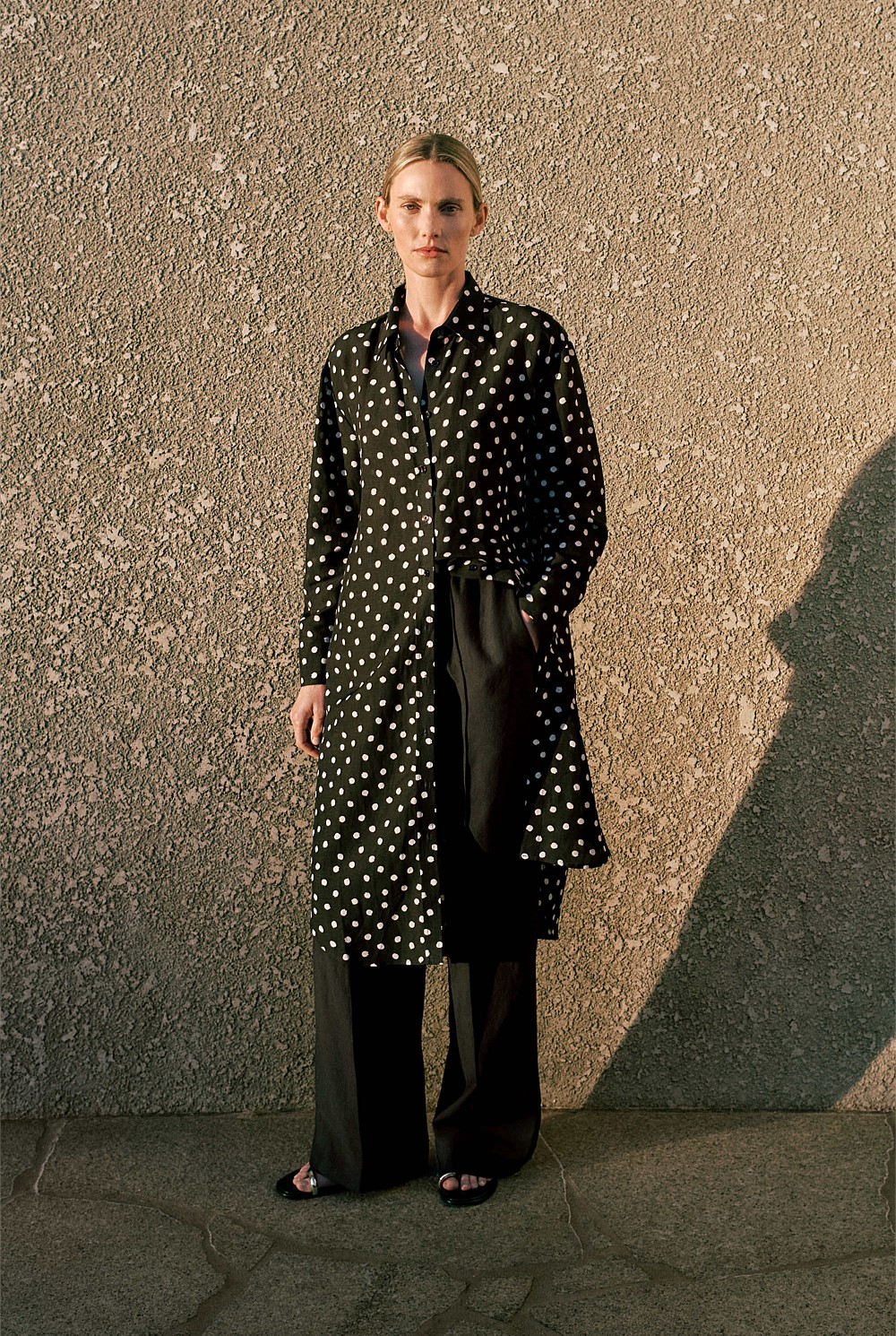 Spot Relaxed Shirt Dress