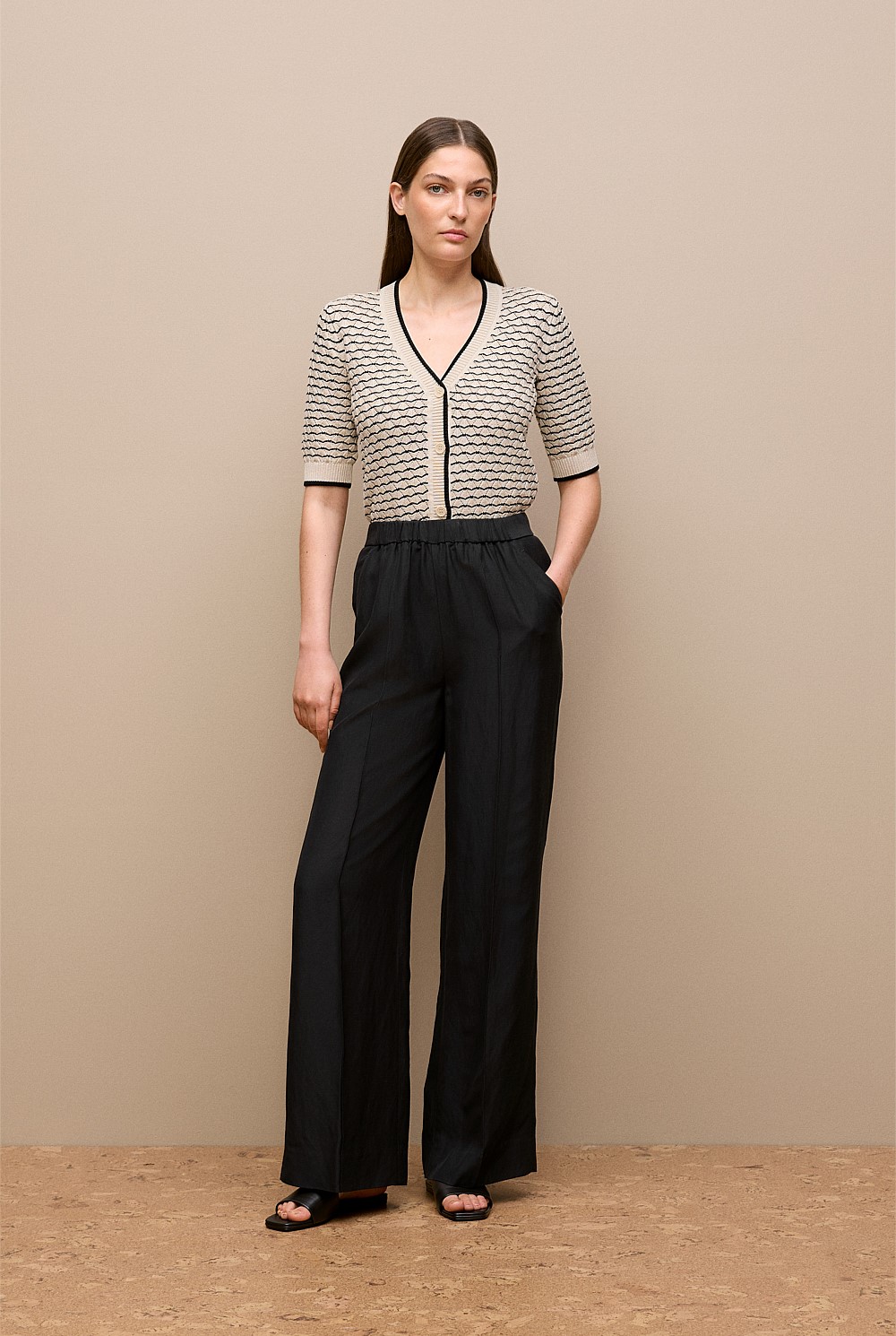 Soft Pinstitched Pant