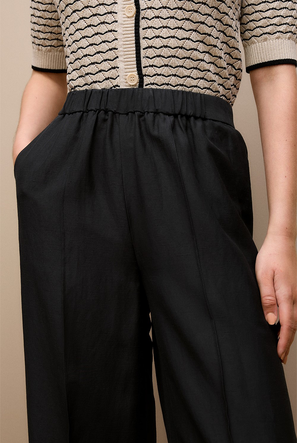 Soft Pinstitched Pant