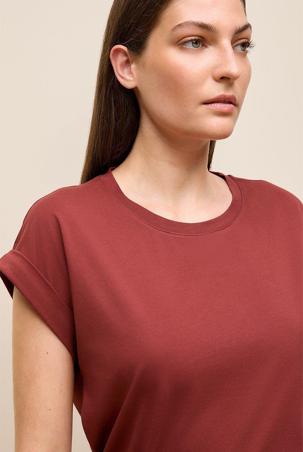 Cuff Sleeve T-shirt
