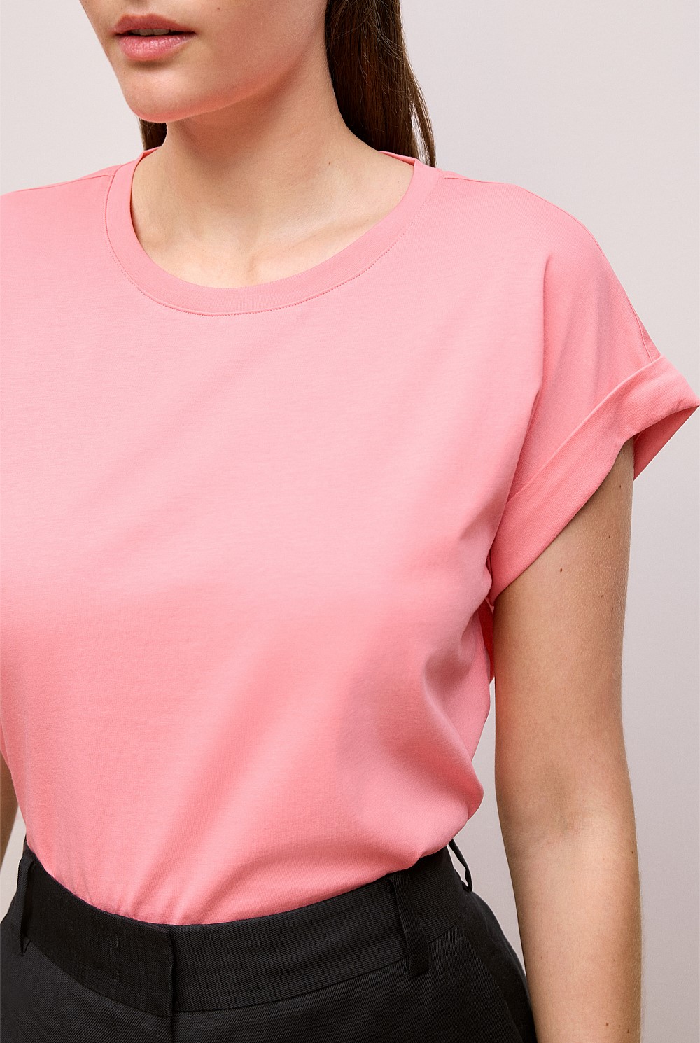 Cuff Sleeve T-shirt