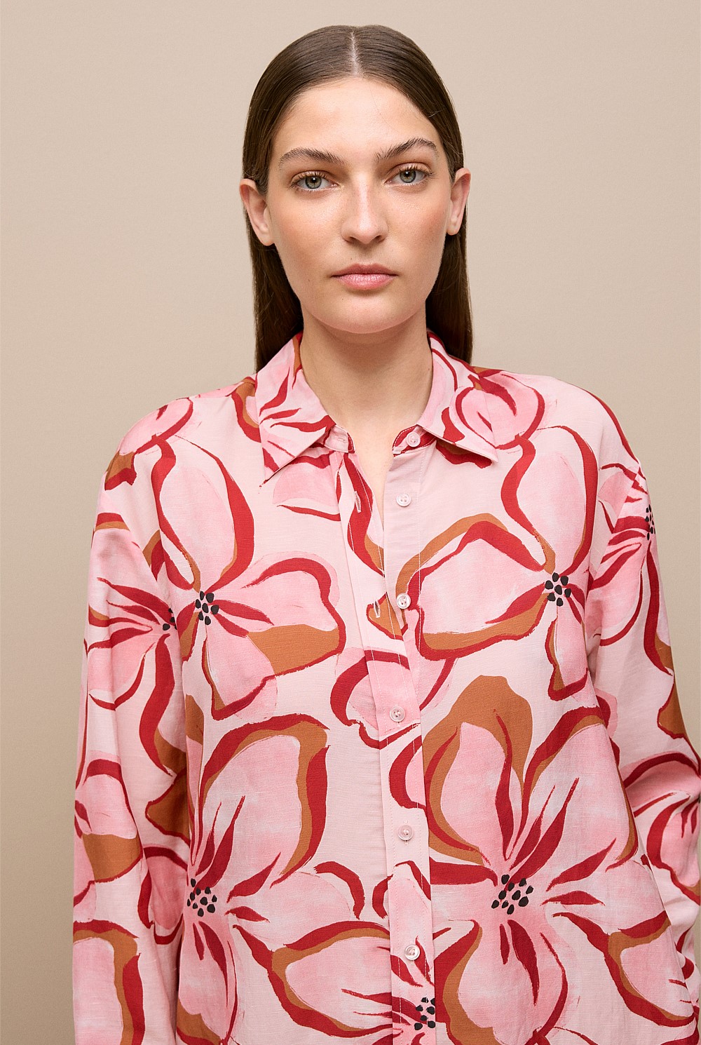 Peony Relaxed Shirt Dress