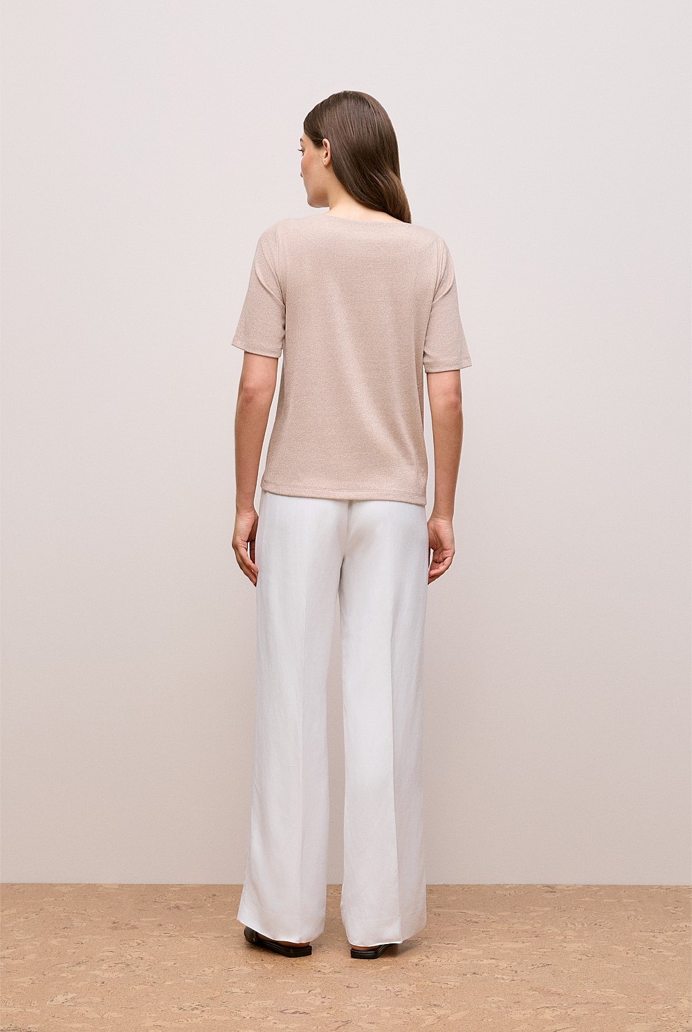 Metallic Rib T-shirt