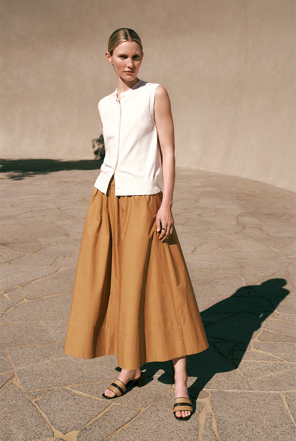 Poplin Pull On Skirt