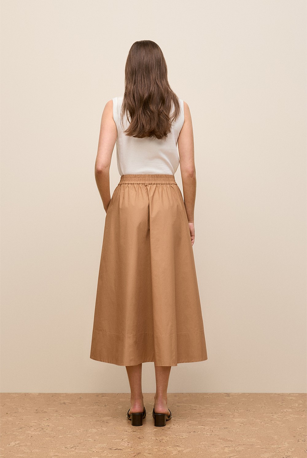 Poplin Pull On Skirt