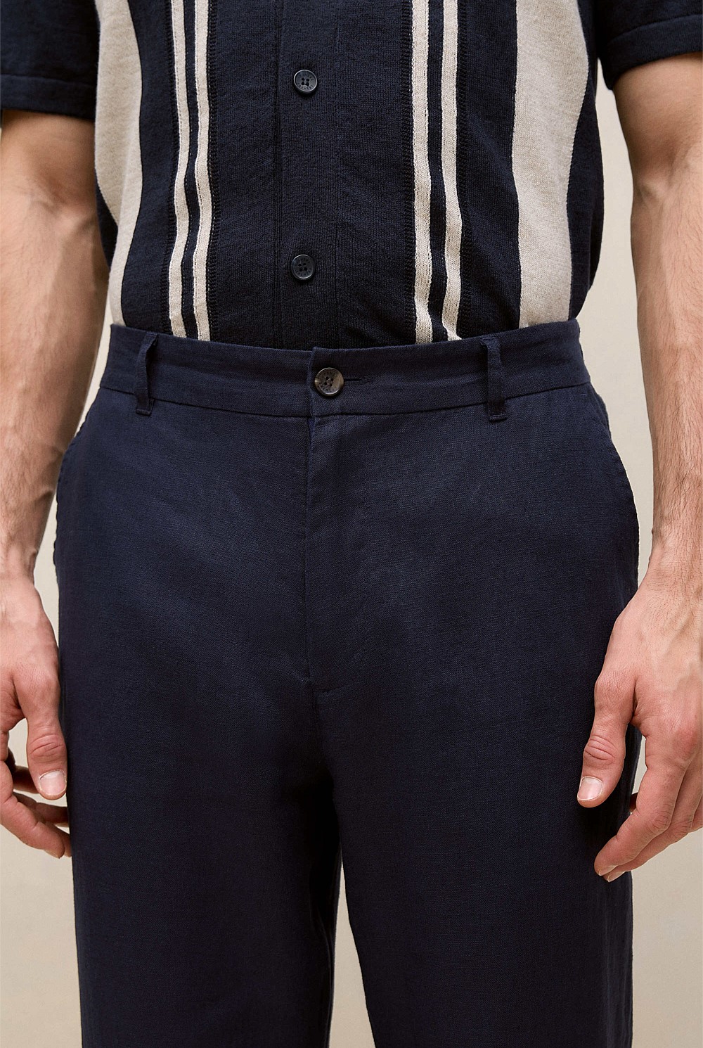 Linen Tailored Relaxed Pant