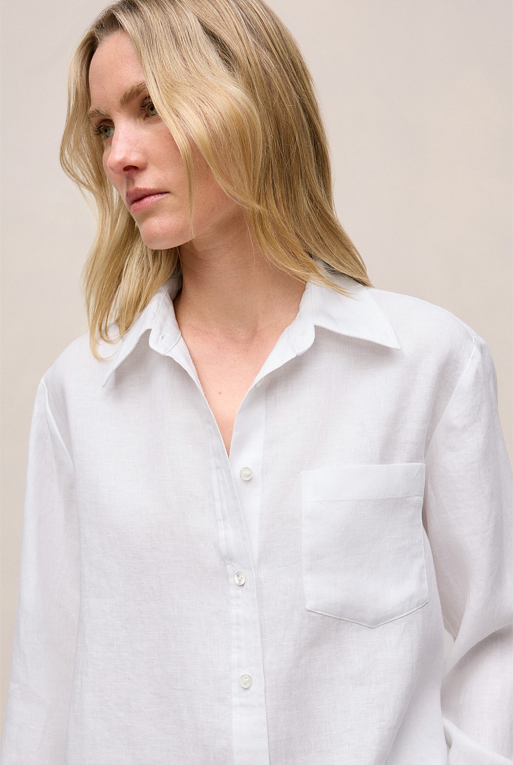 Linen Relaxed Pocket Shirt