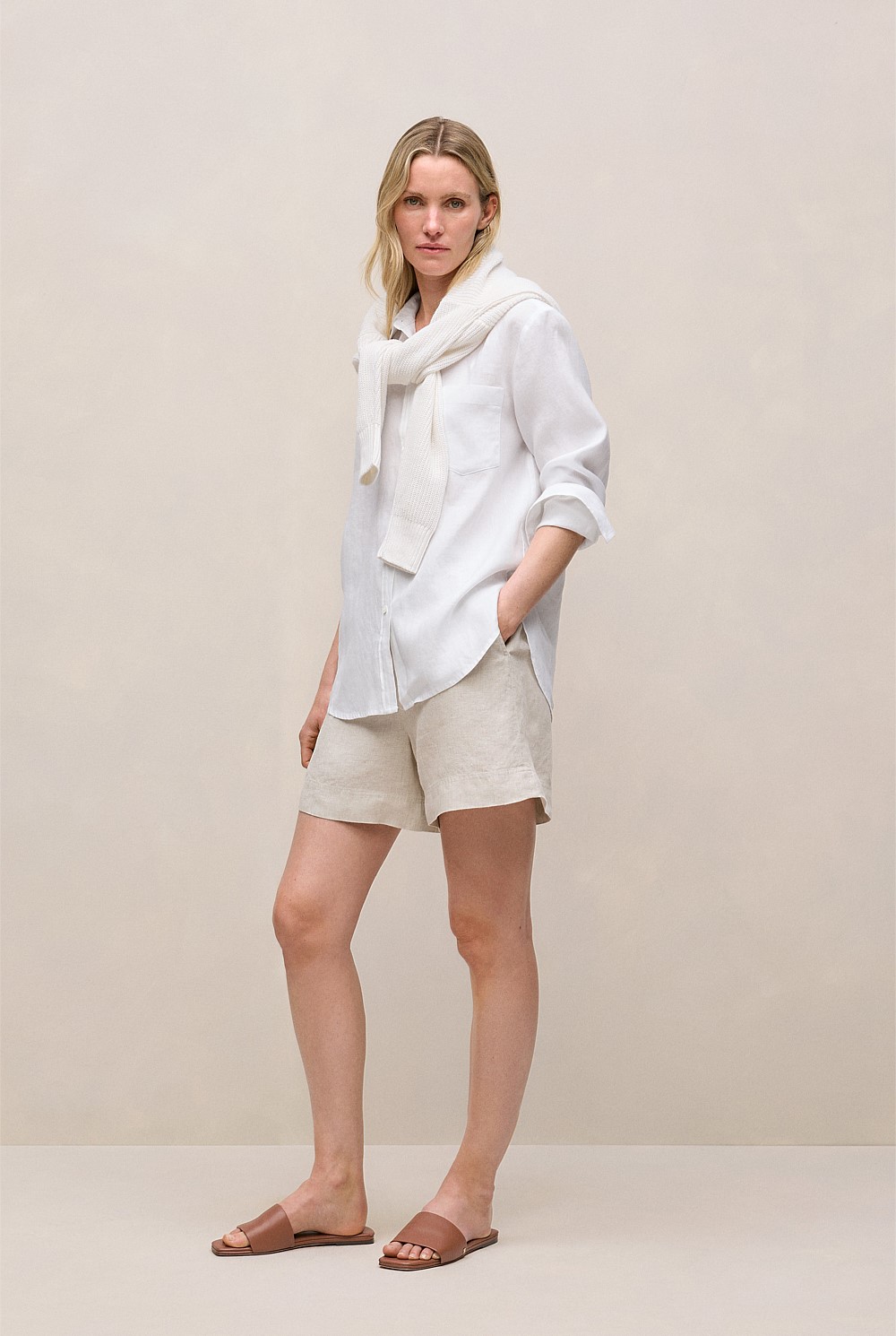 Linen Relaxed Pocket Shirt