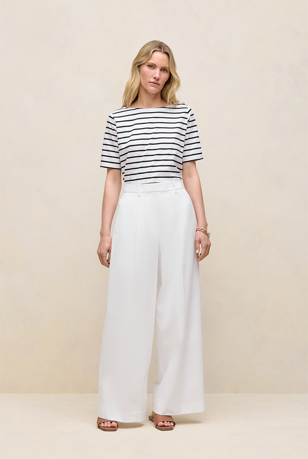 Stripe Boatneck T-shirt