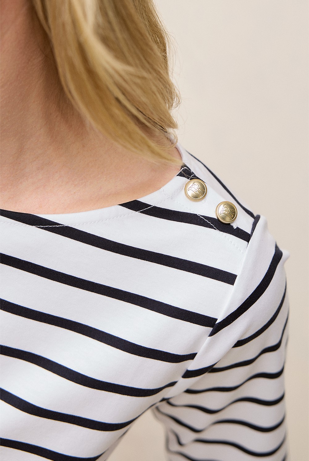 Stripe Boatneck T-shirt