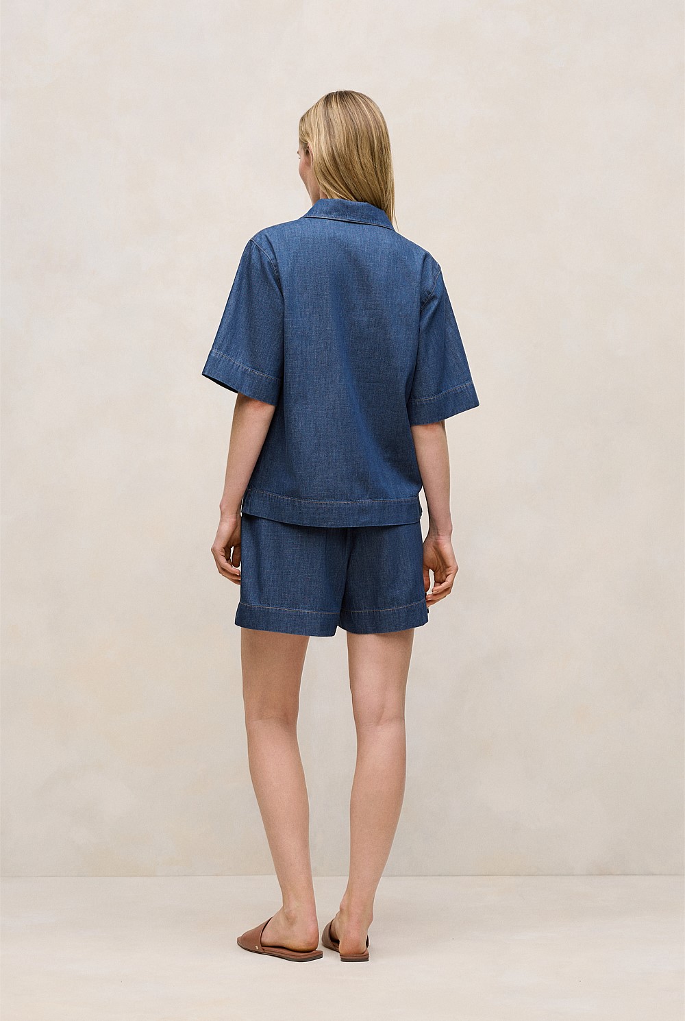 Soft Denim Popover Shirt