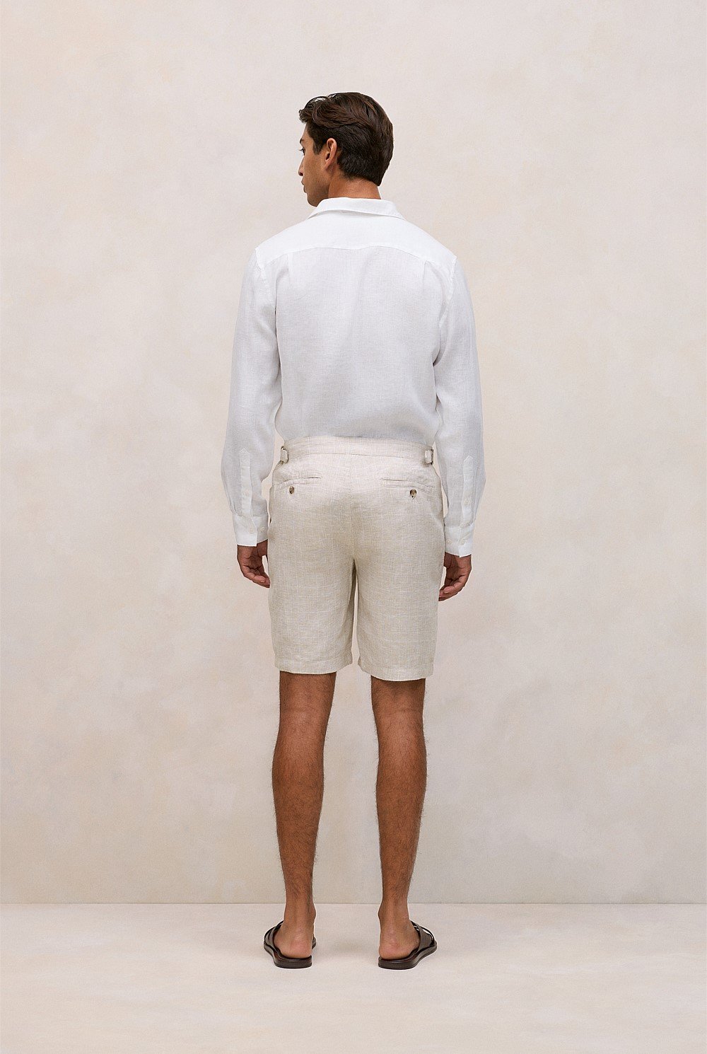 Linen Glen Check Short