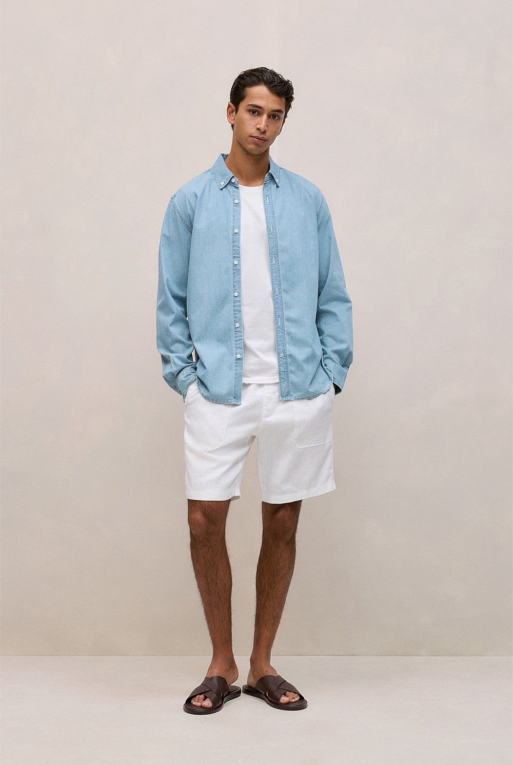 Light Chambray Denim Shirt