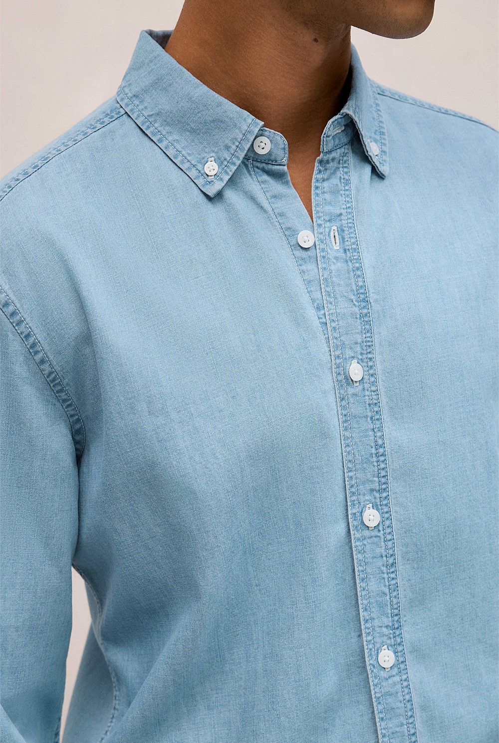 Light Chambray Denim Shirt