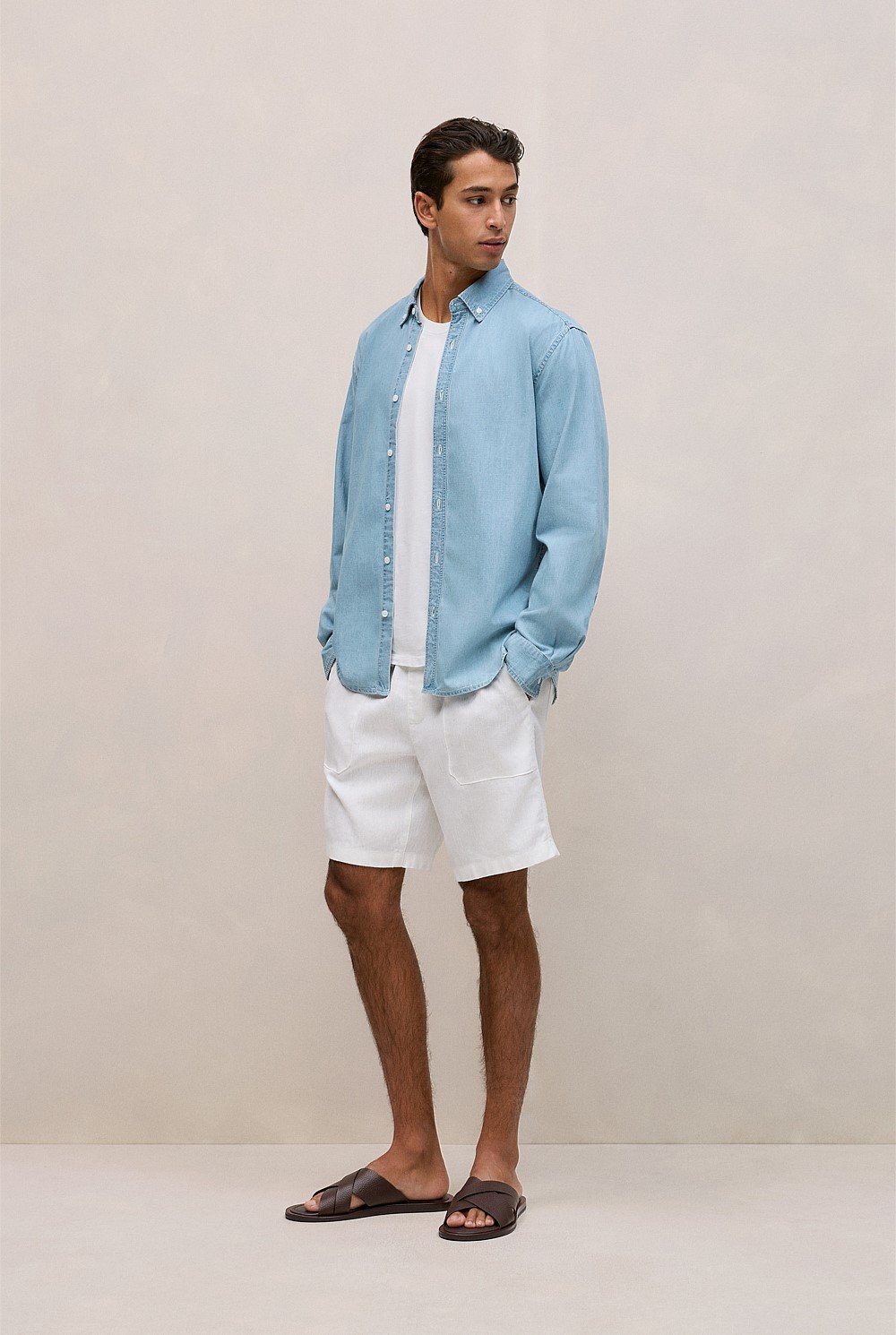 Light Chambray Denim Shirt