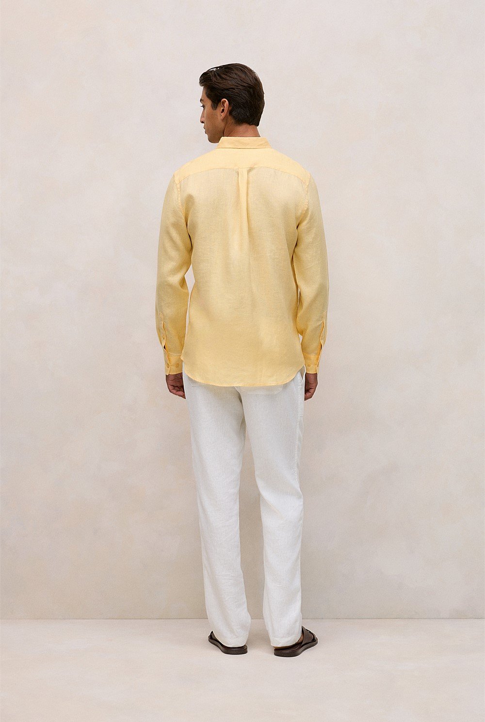 Regular Fit Linen Classic Long Sleeve Shirt