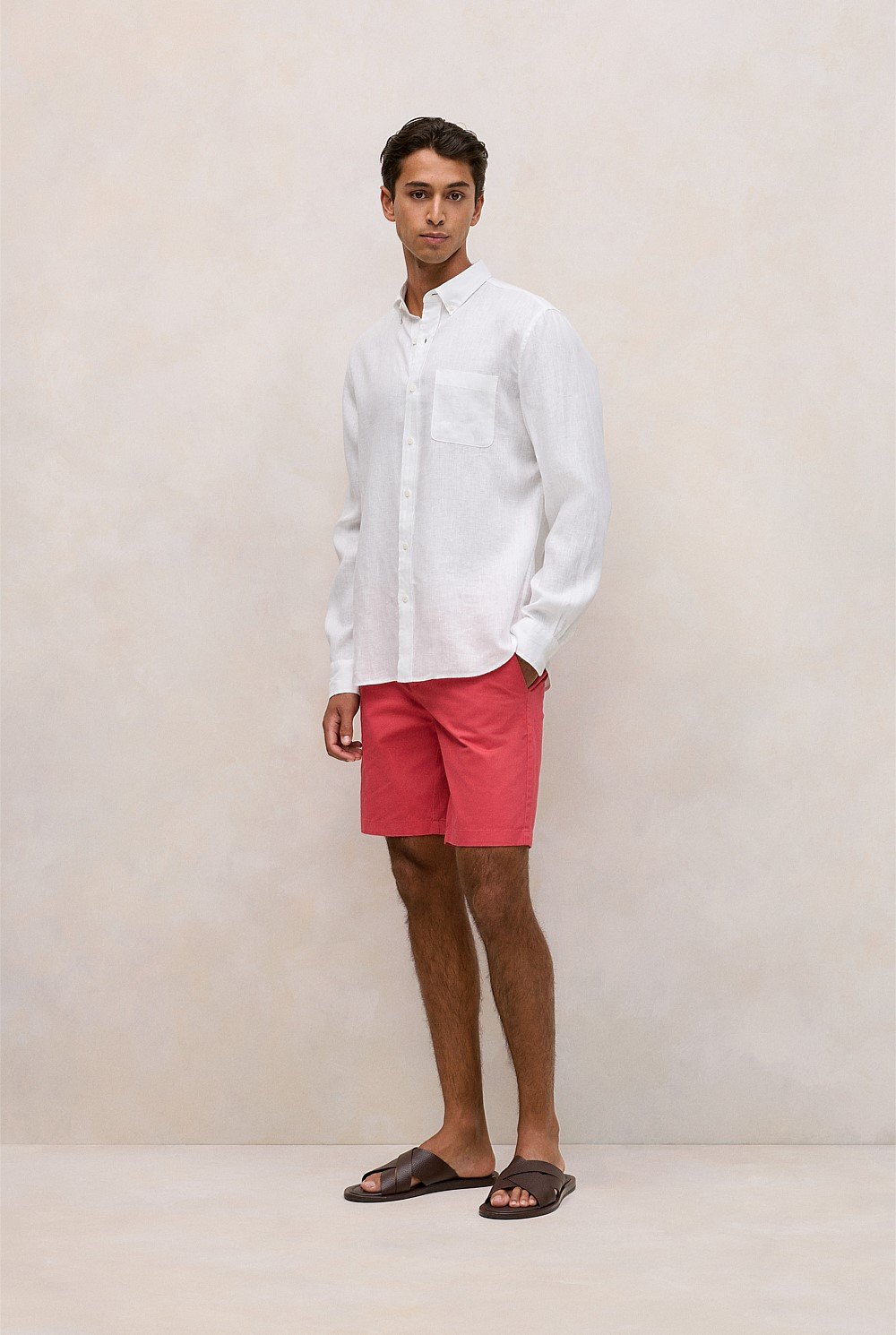 Cotton Twill Chino Short