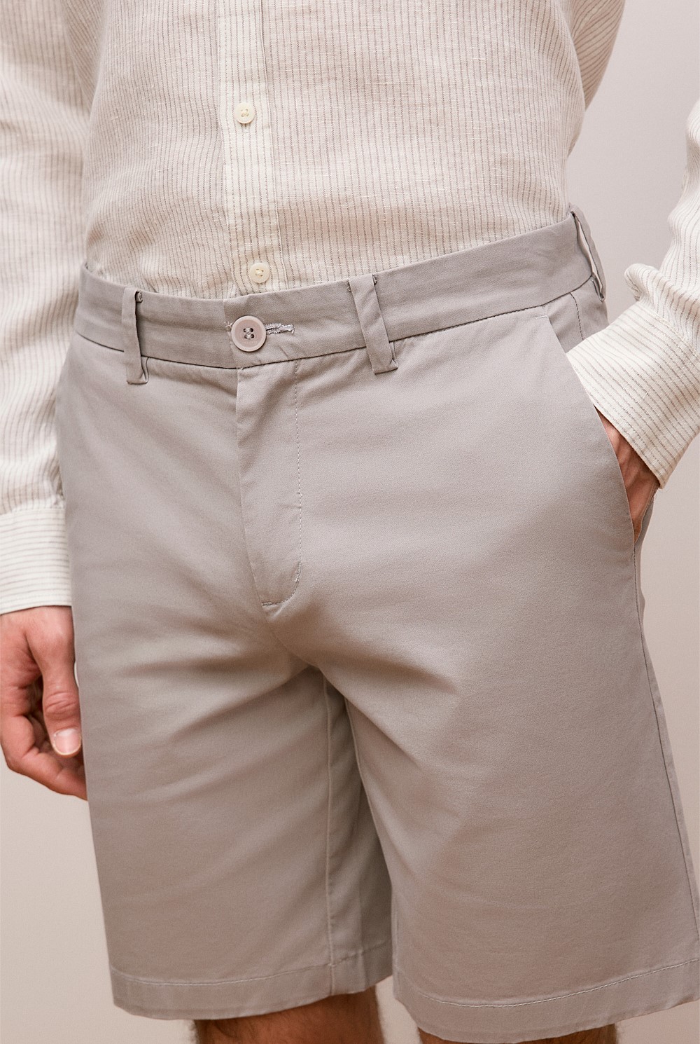 Cotton Twill Chino Short