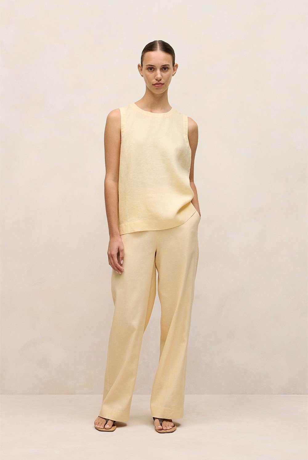 Delave Linen Shell Tank