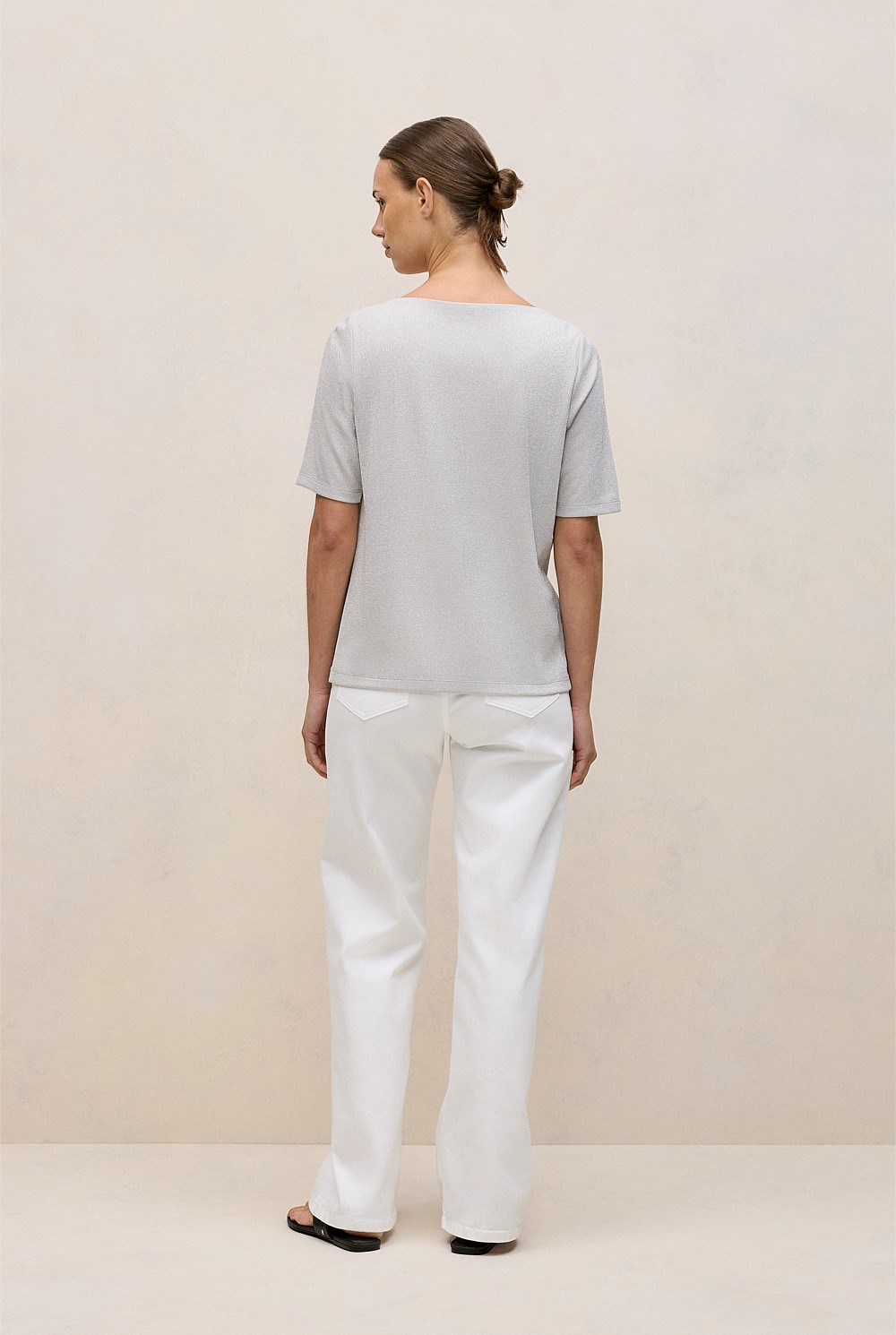 Metallic Rib T-shirt