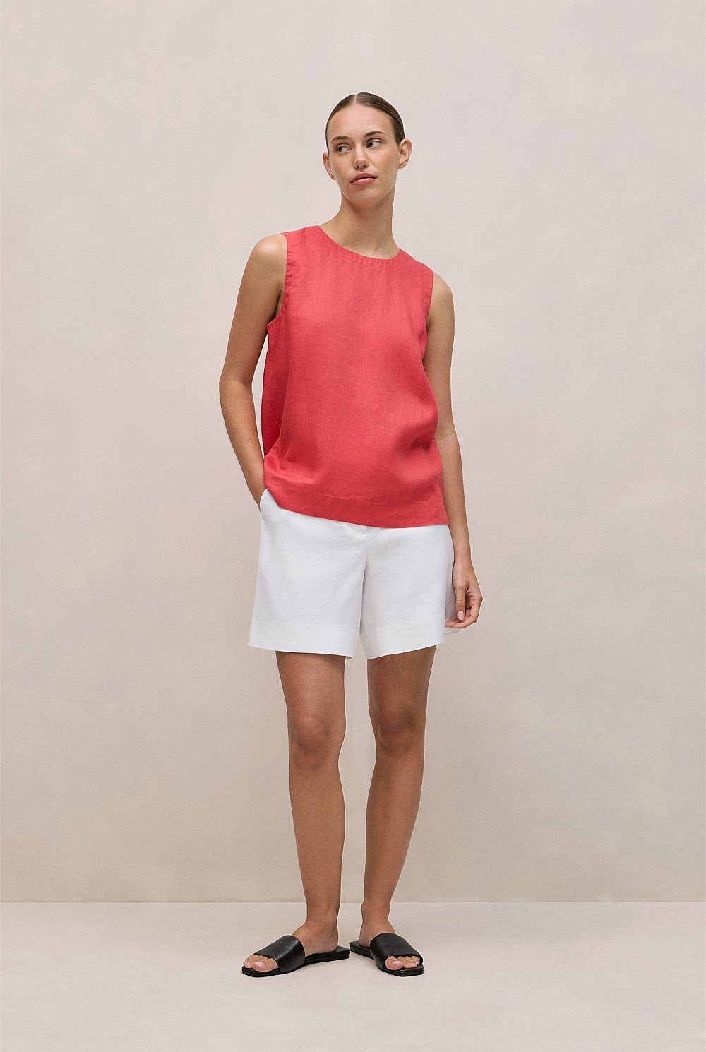 Delave Linen Shell Tank