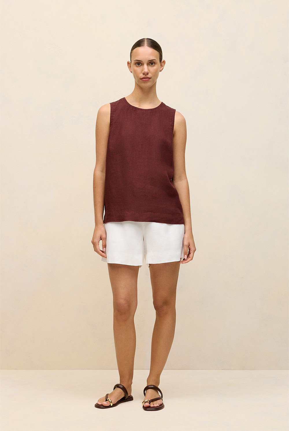 Linen Relaxed Pull On Short