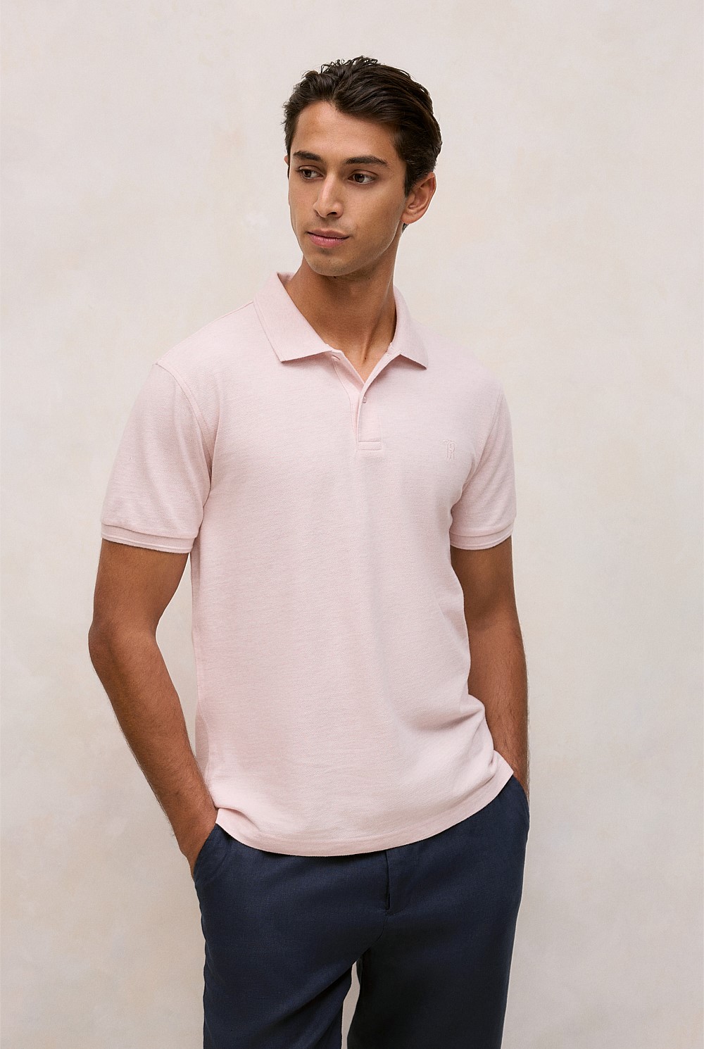 Pique Marle Monogram Polo