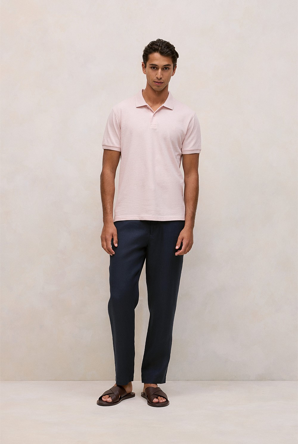 Pique Marle Monogram Polo