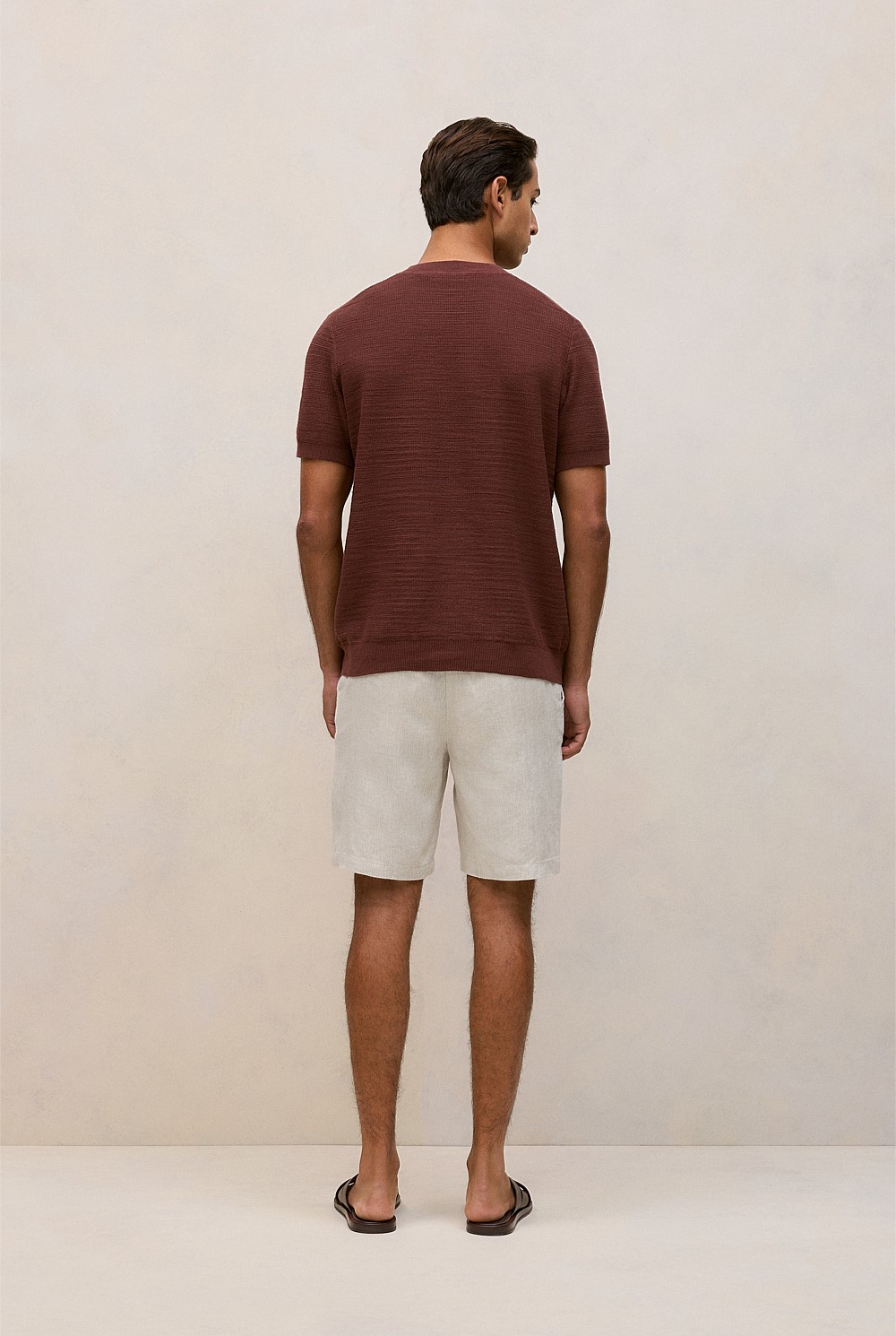 Cotton Linen Racking Stitch T-shirt