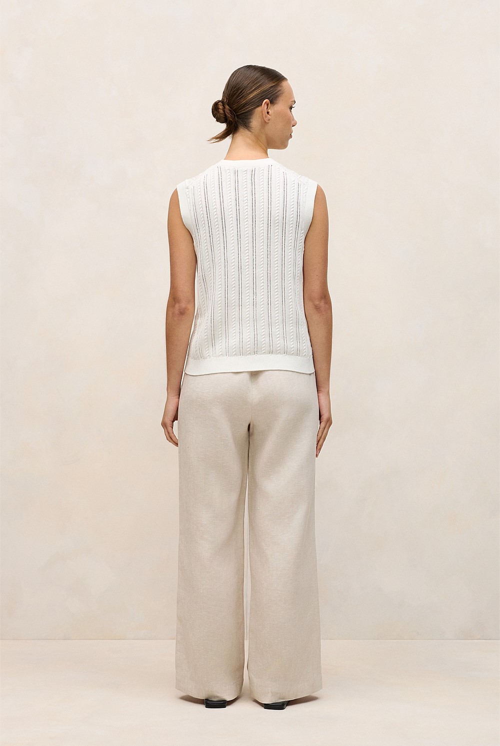 Mercerised Cotton Texture Knit Top