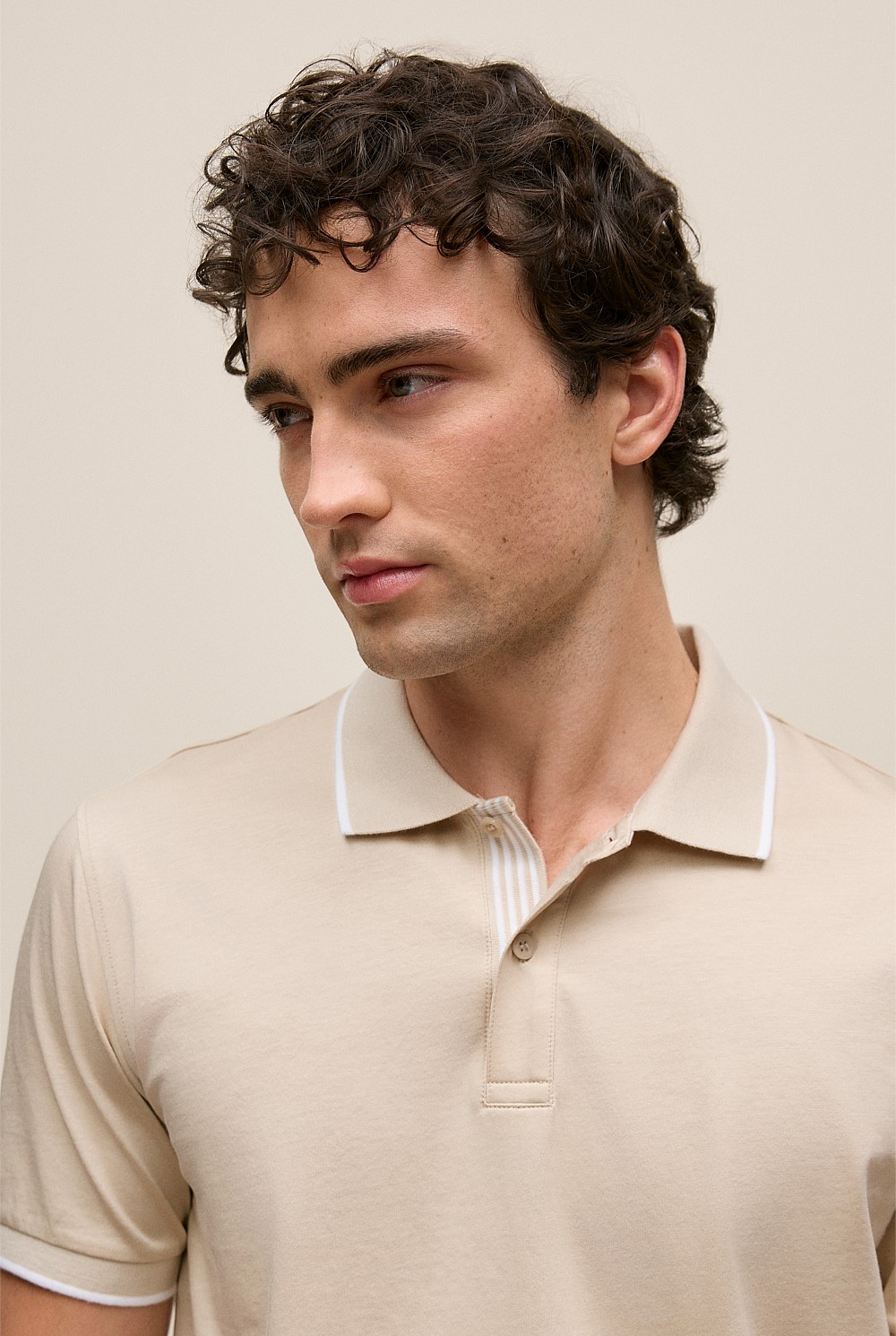 Mercerised Cotton Tipped Polo