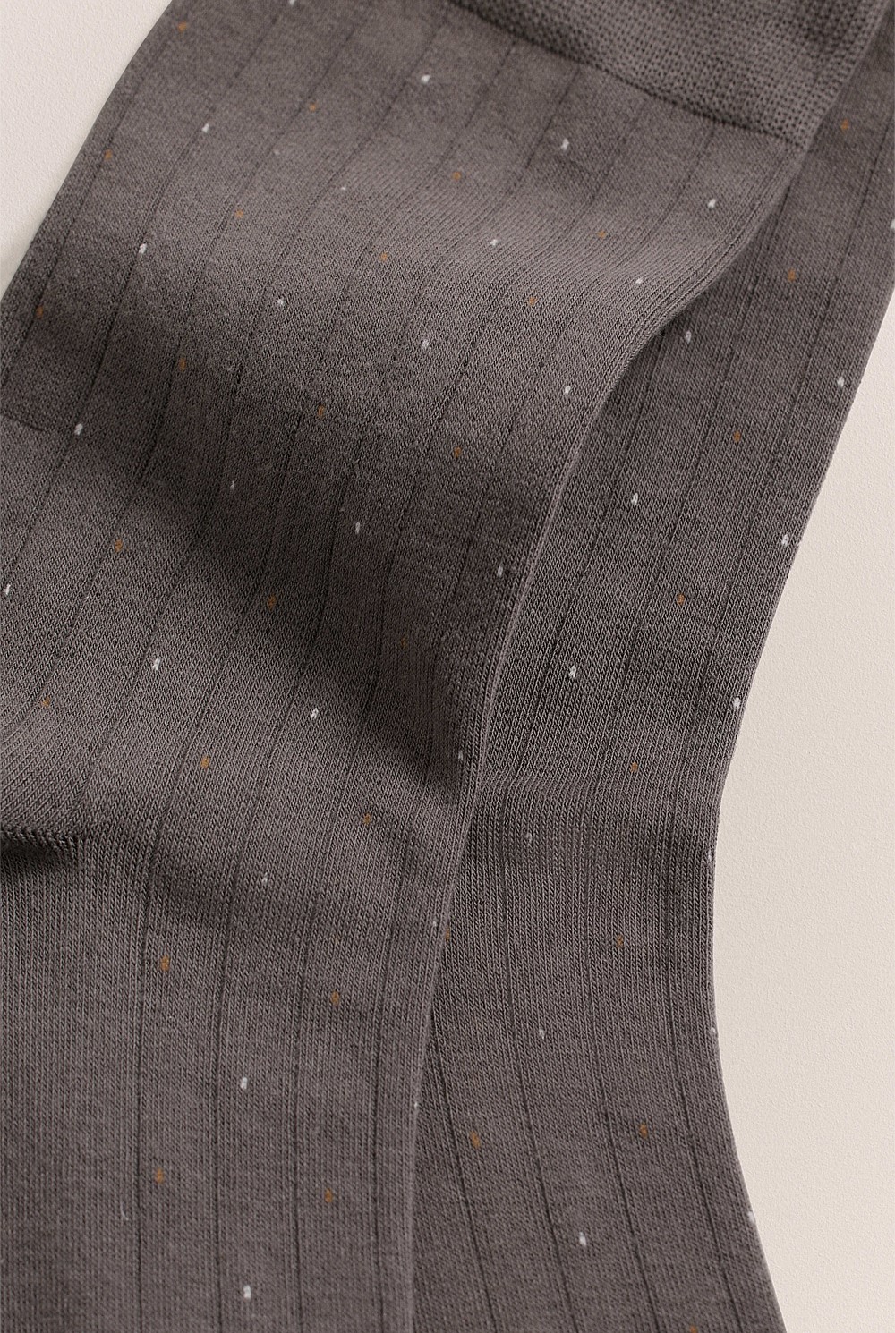 Dot Rib Crew Sock