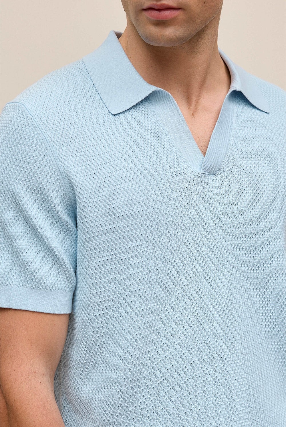 Cotton Texture Stitch Polo