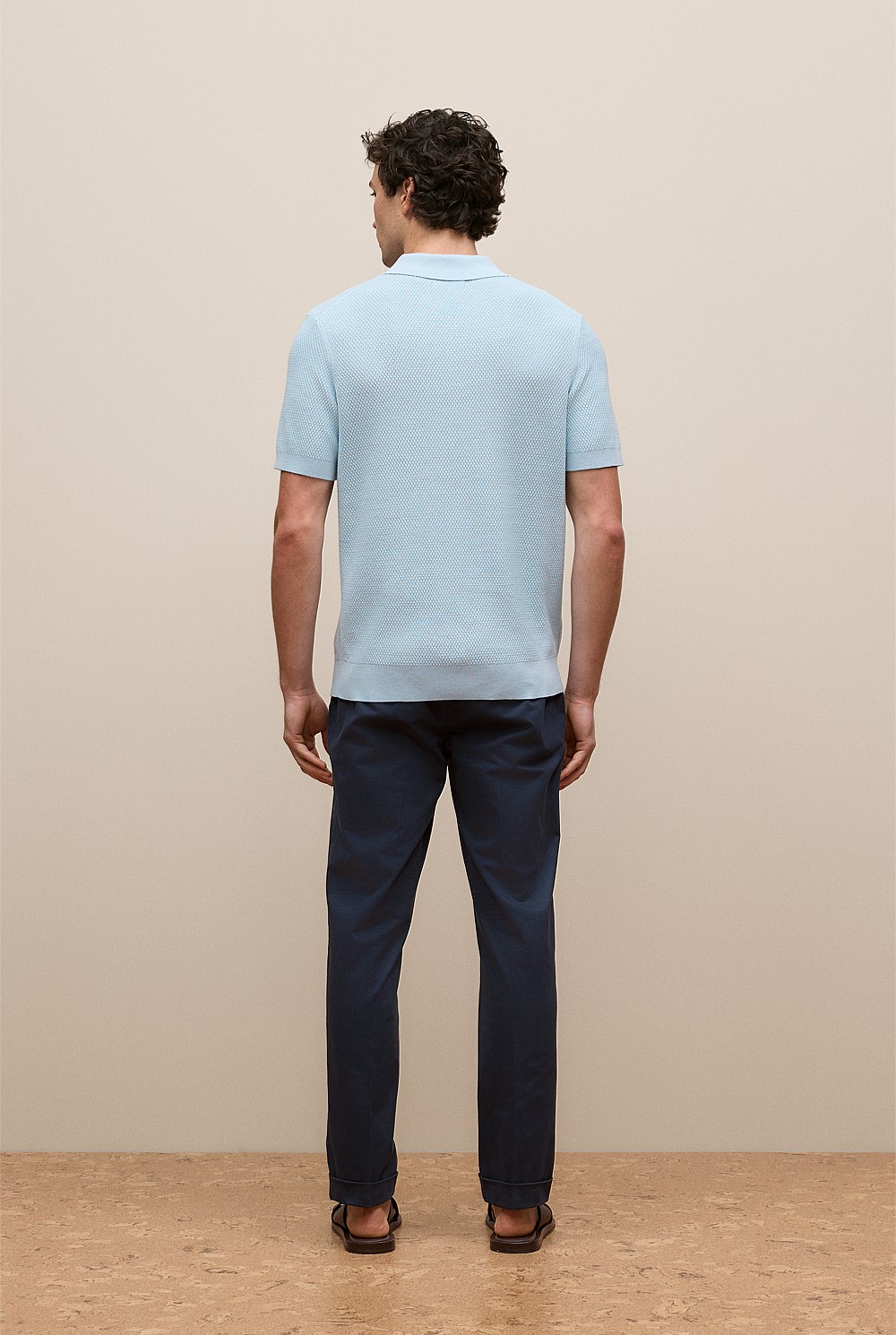 Cotton Texture Stitch Polo