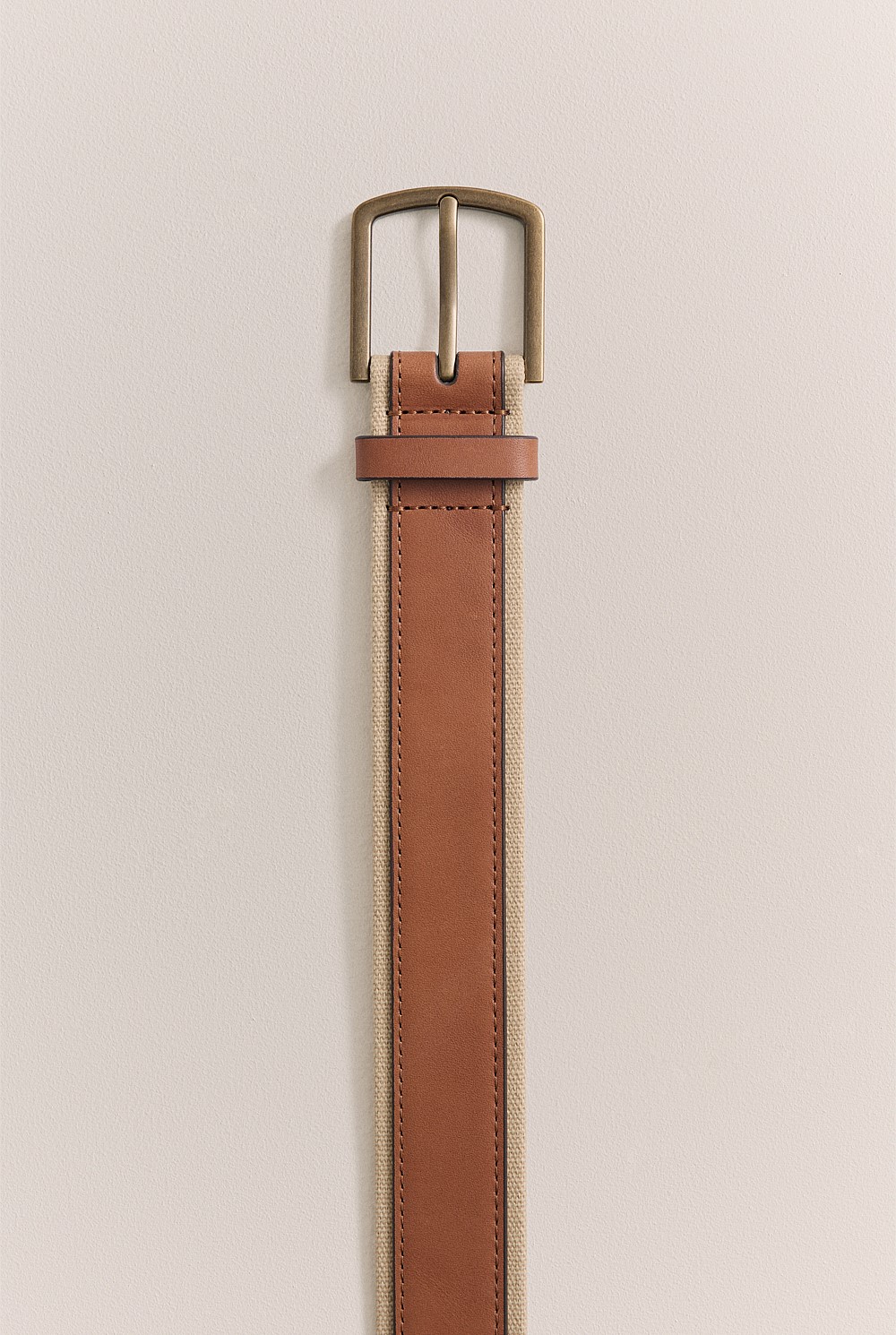 Roan Leather Canvas Belt