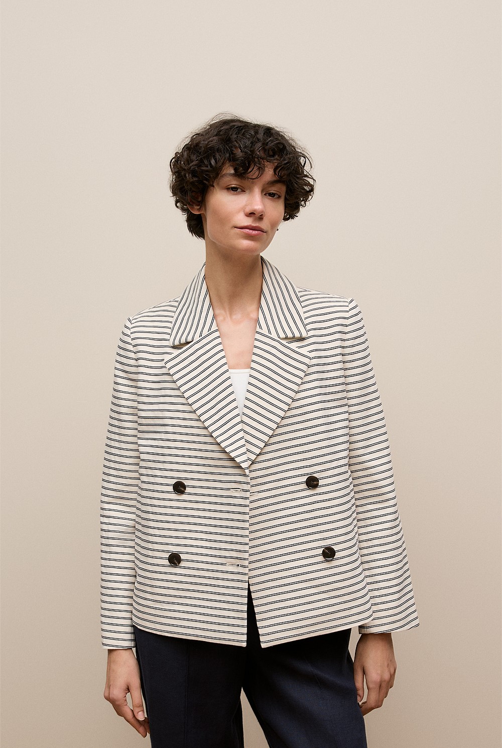 Stripe Peacoat