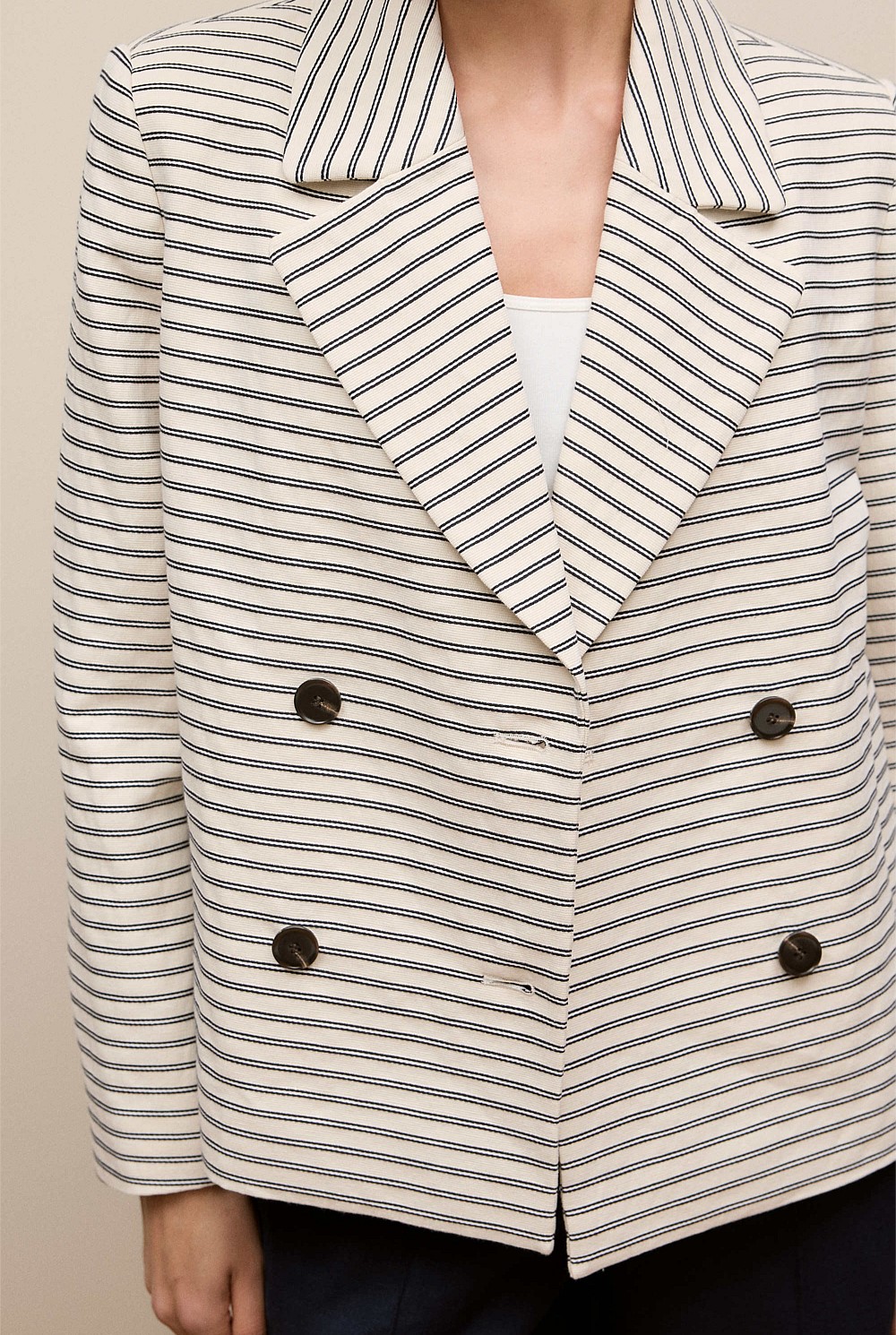 Stripe Peacoat