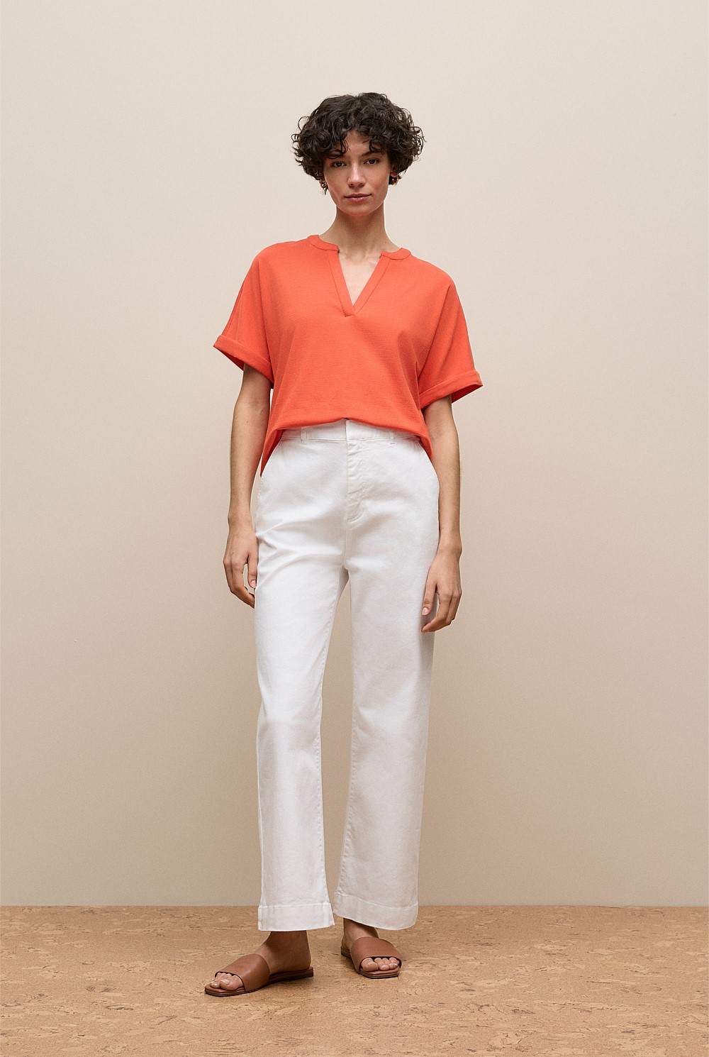 Relaxed V Neck T-shirt