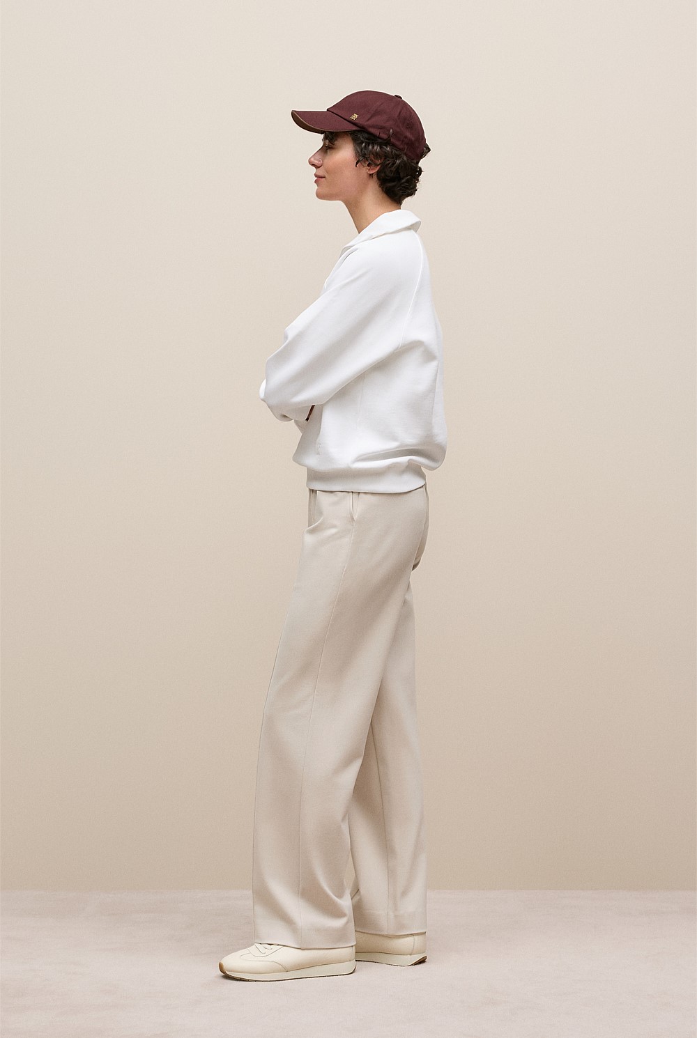 Button Neck Sweat