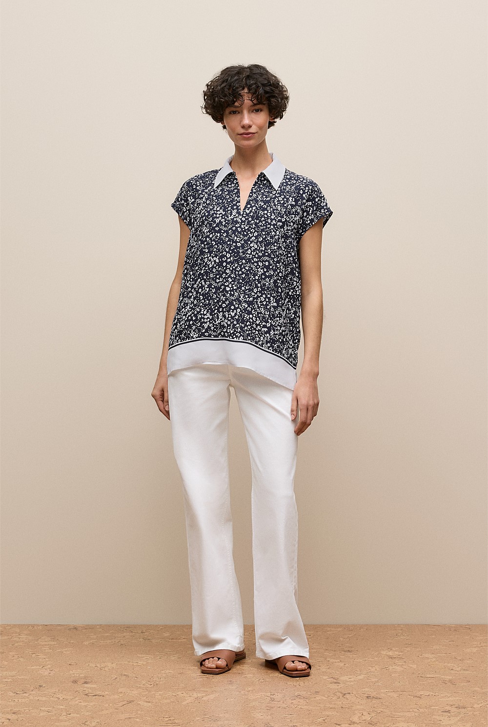 Carraway Cap Sleeve Blouse