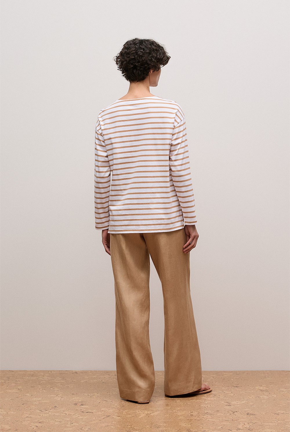 Australian Cotton Stripe Long Sleeve T-shirt