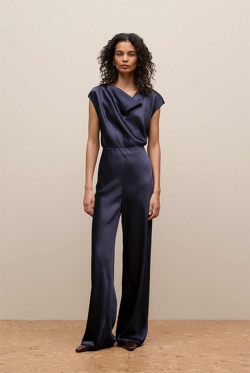 Satin Bias Cut Pant