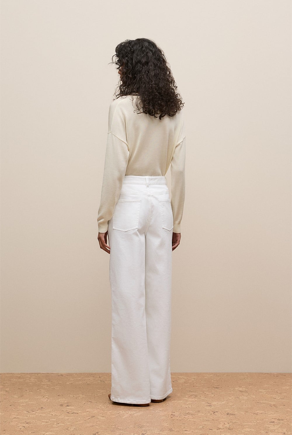 Australian Cotton Blend High Waist Jean