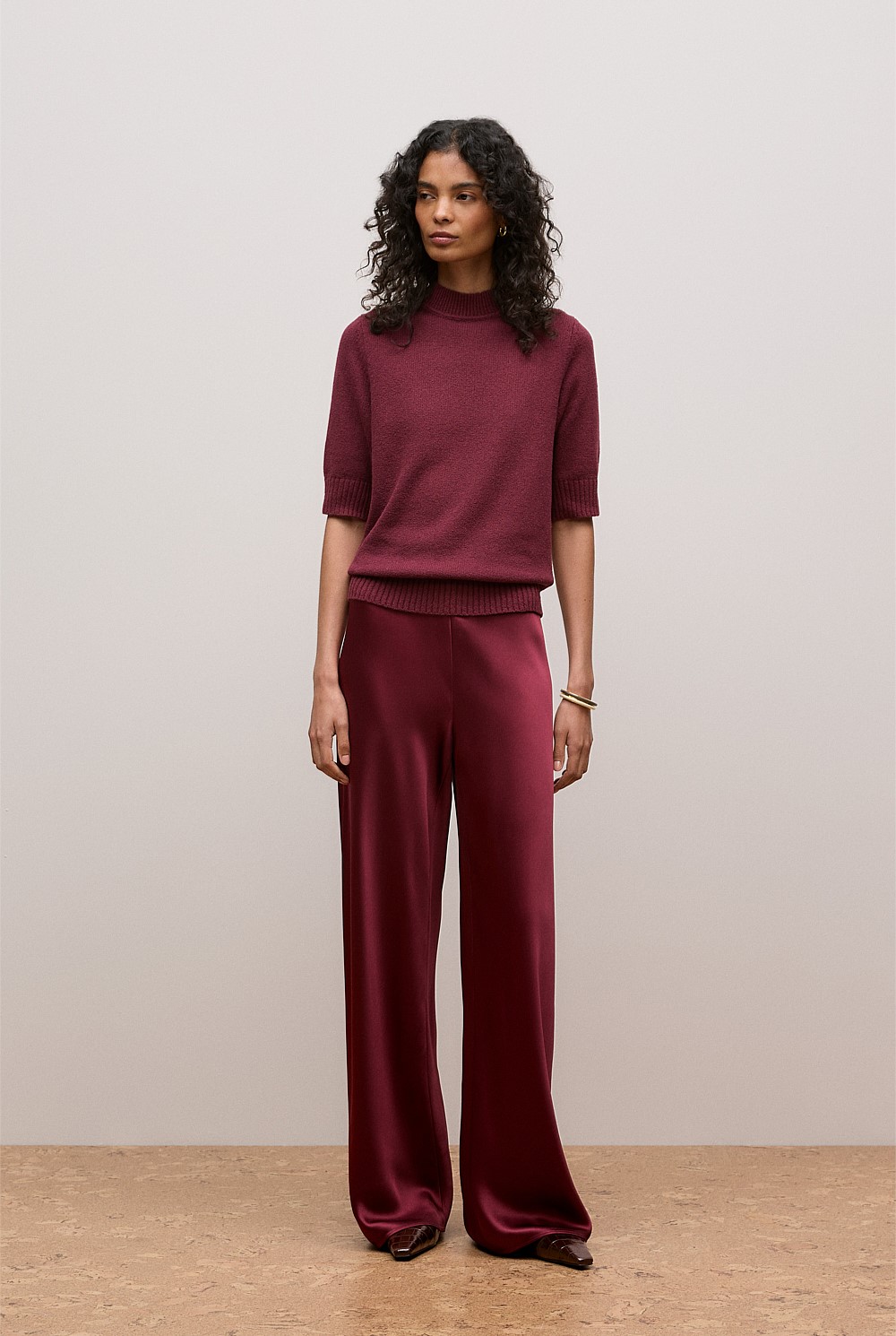 Boucle Mock Neck